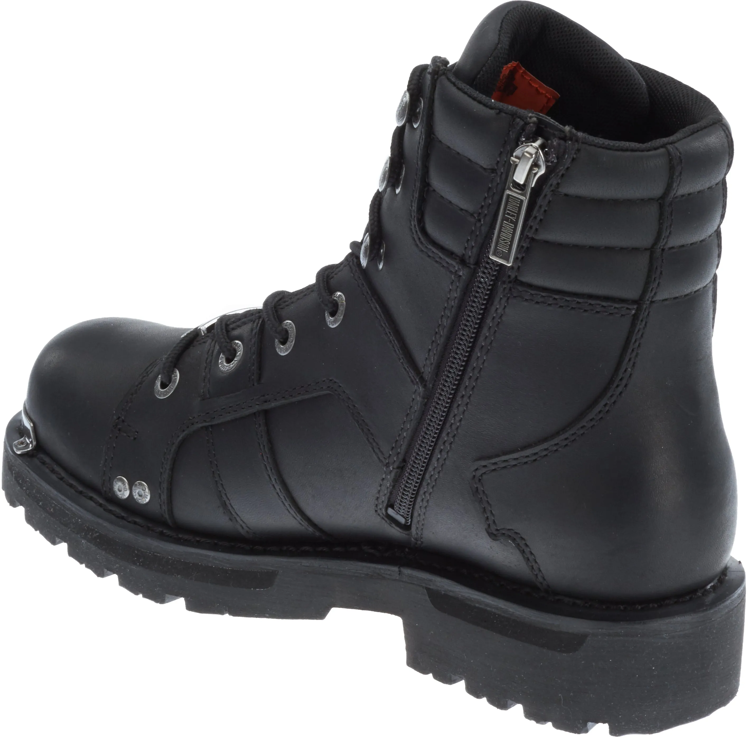 'Harley Davidson' Men's 6.25" Bonfield Zip Boot - Black