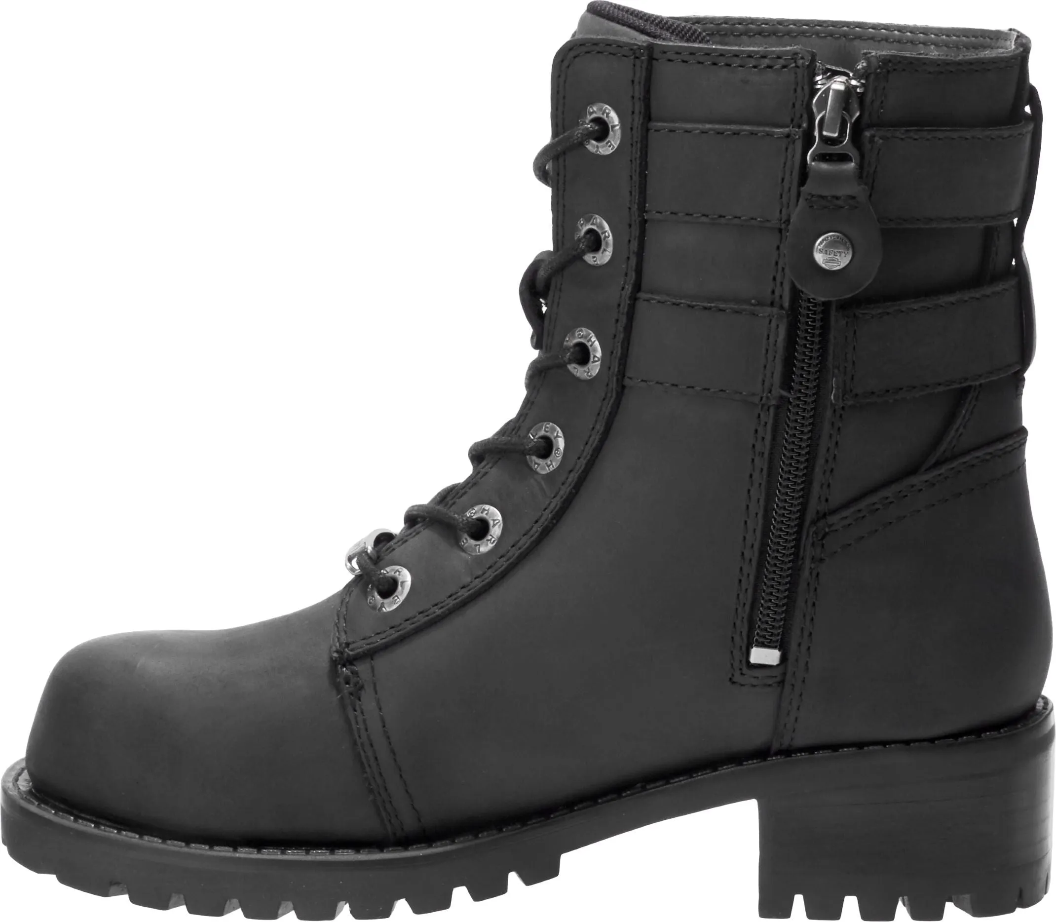 'Harley Davidson' Women's Archer Steel Toe Boot - Black