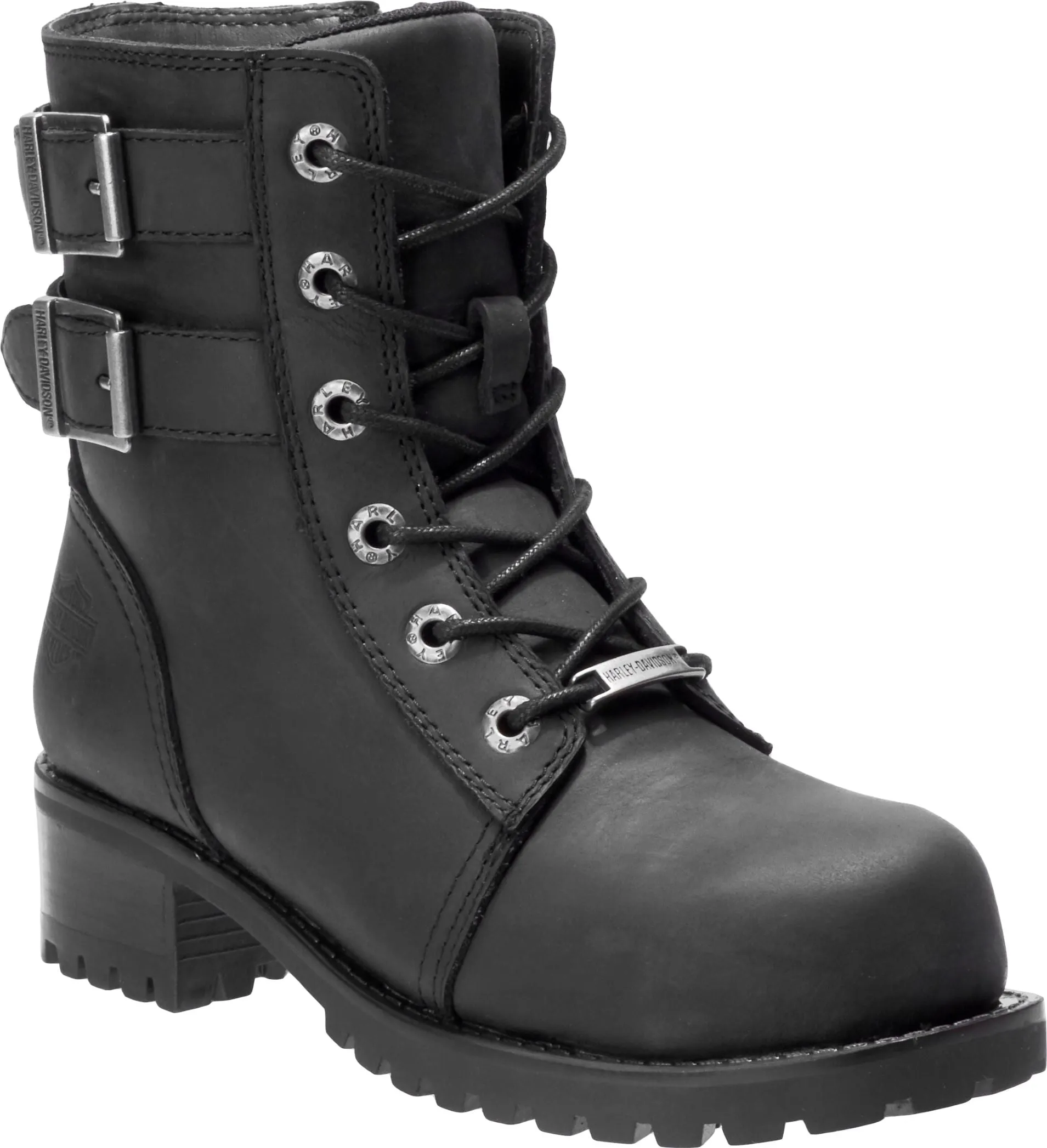 'Harley Davidson' Women's Archer Steel Toe Boot - Black