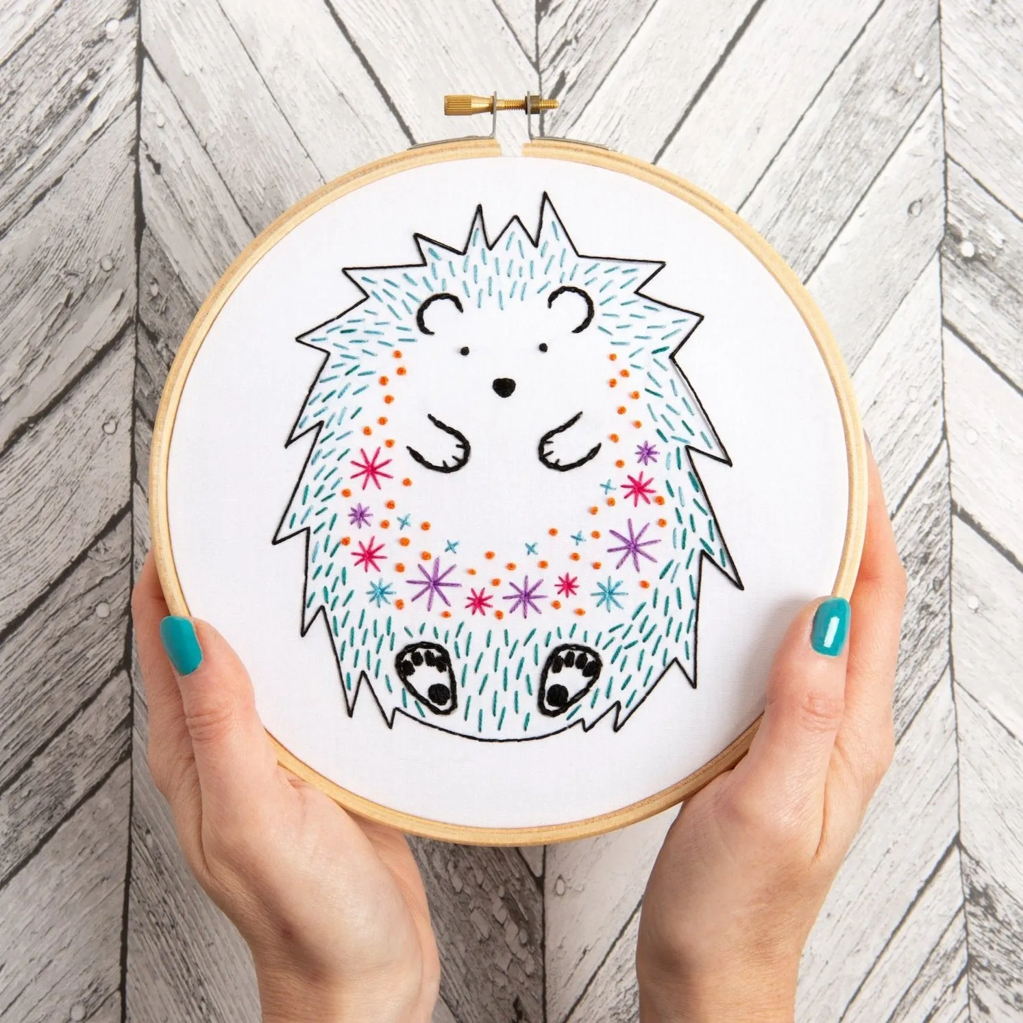 Hedgehog Embroidery Kit