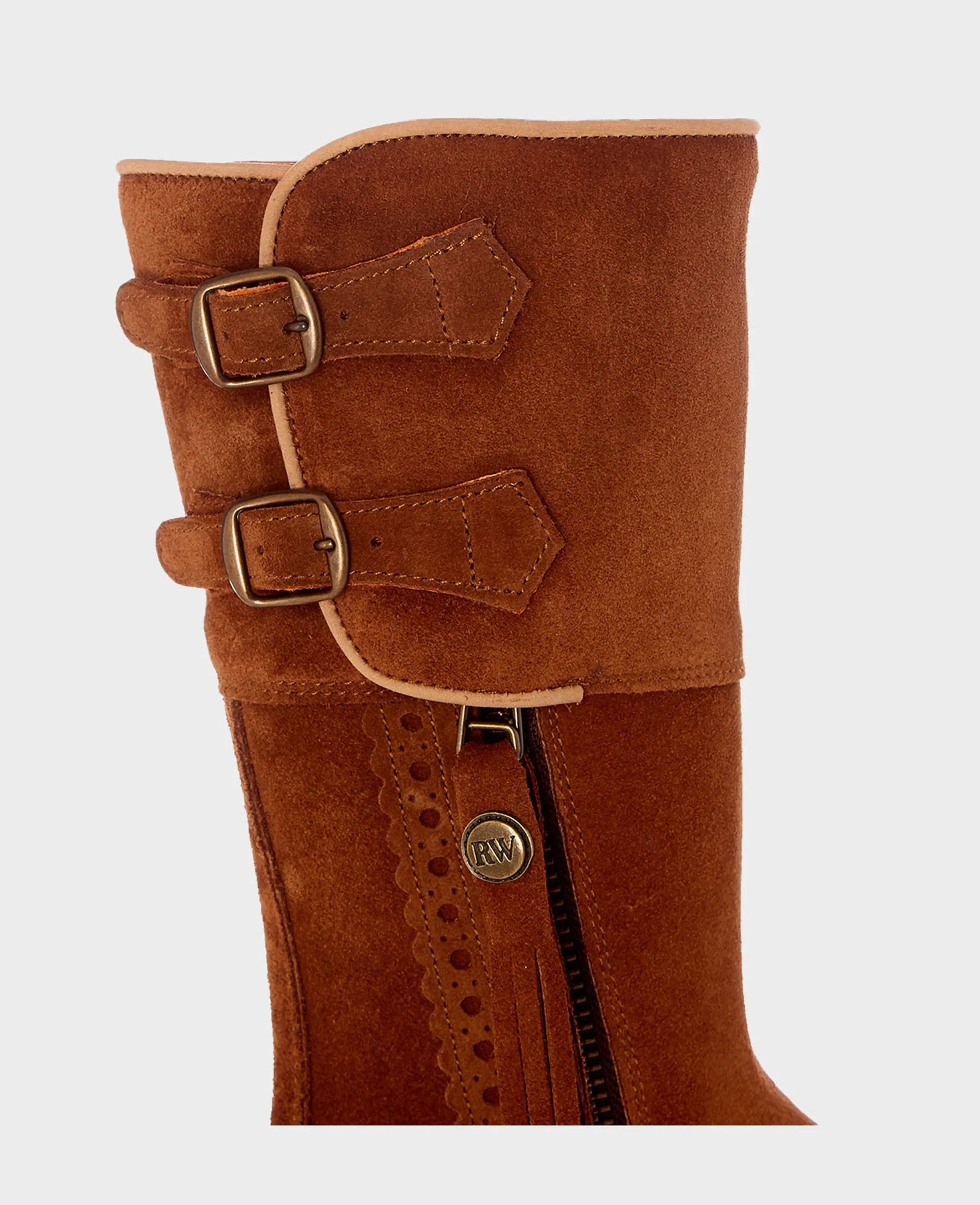 Heritage Calf Length Suede Boots