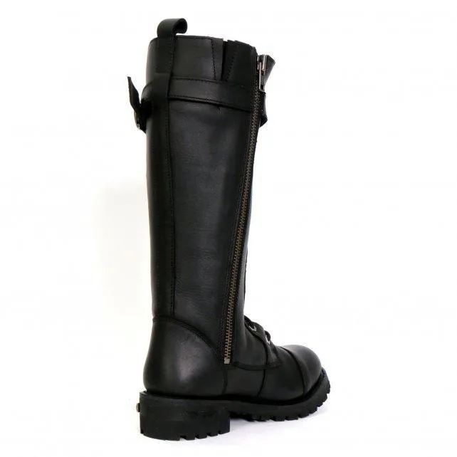 Hot Leathers BTL1005 Ladies 14-inch Black Knee-High Leather Boots with