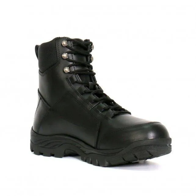 Hot Leathers BTM1010 Men's Black Leather Swat Style Lace Up Boots