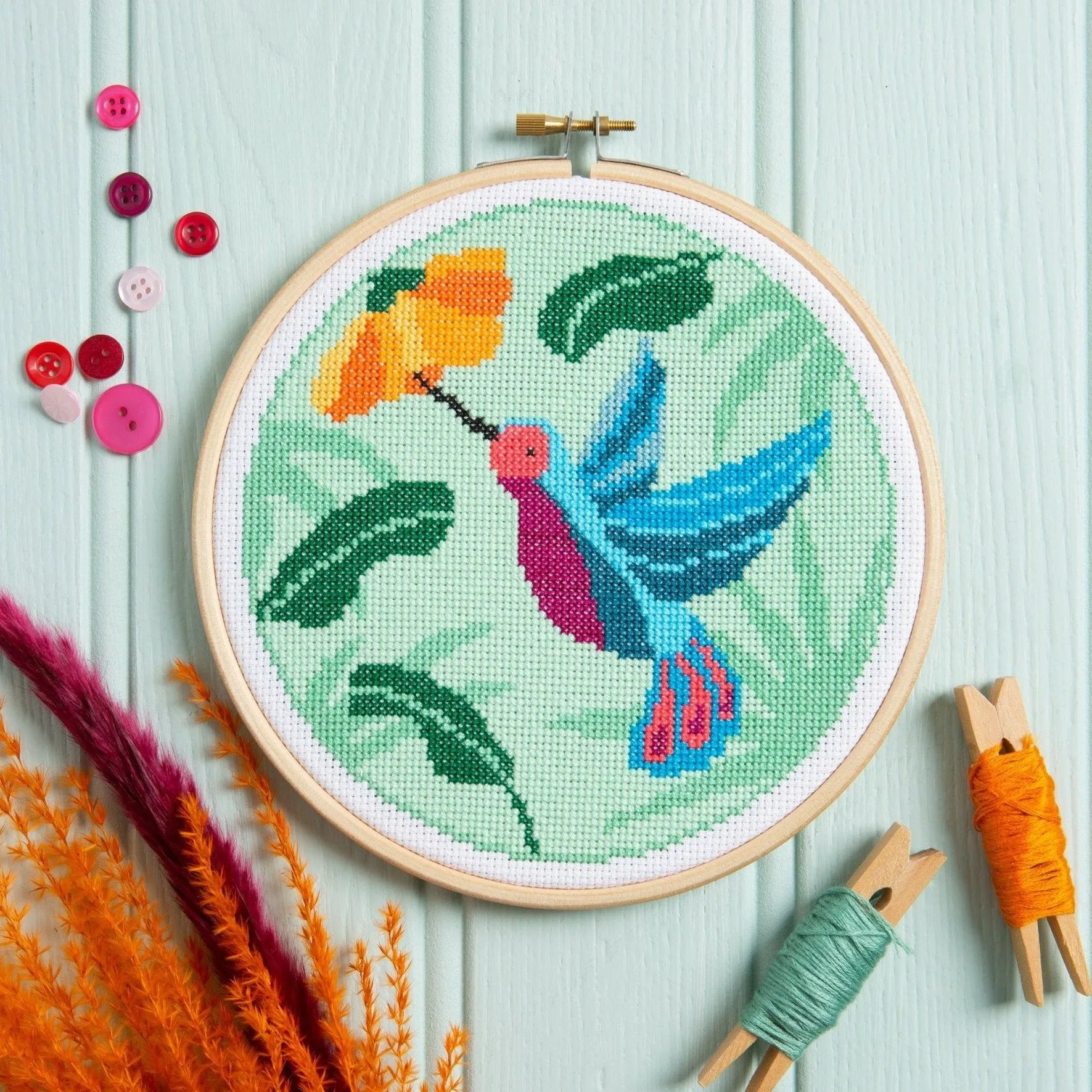 Hummingbird Cross Stitch Kit