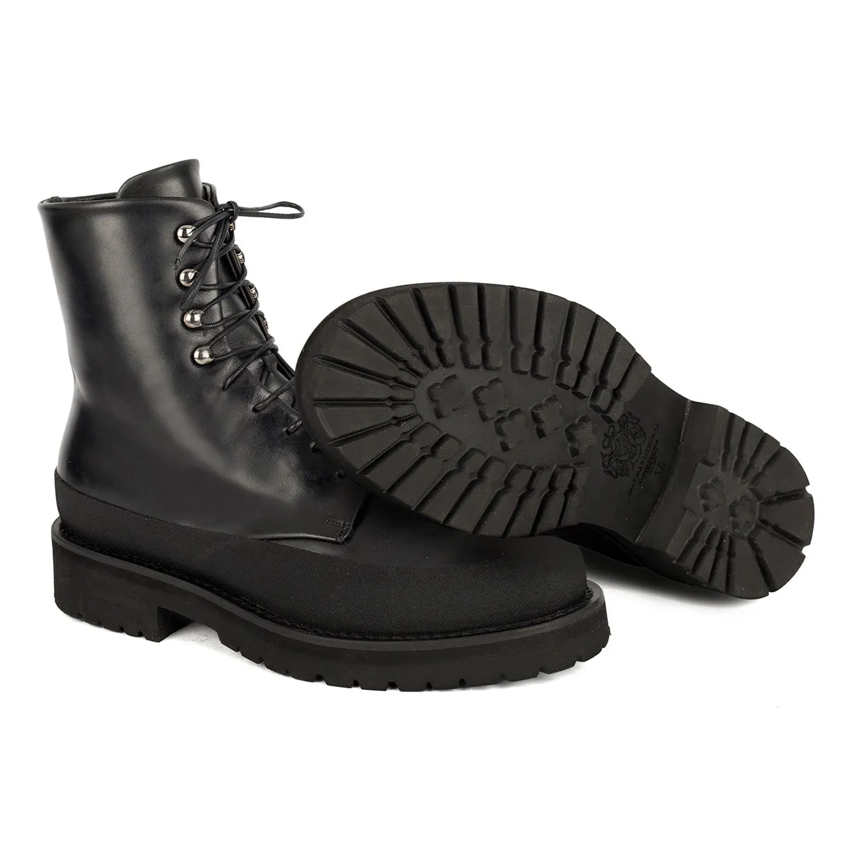 ISABEL 90021<br>Black Lace-up Boots