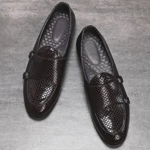 Italian Style Luxury Men Shoes Slip-On Formal Dress