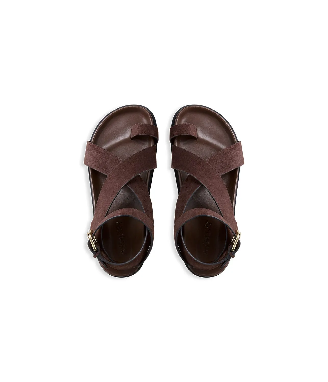 JALEN SANDAL- WALNUT SUEDE