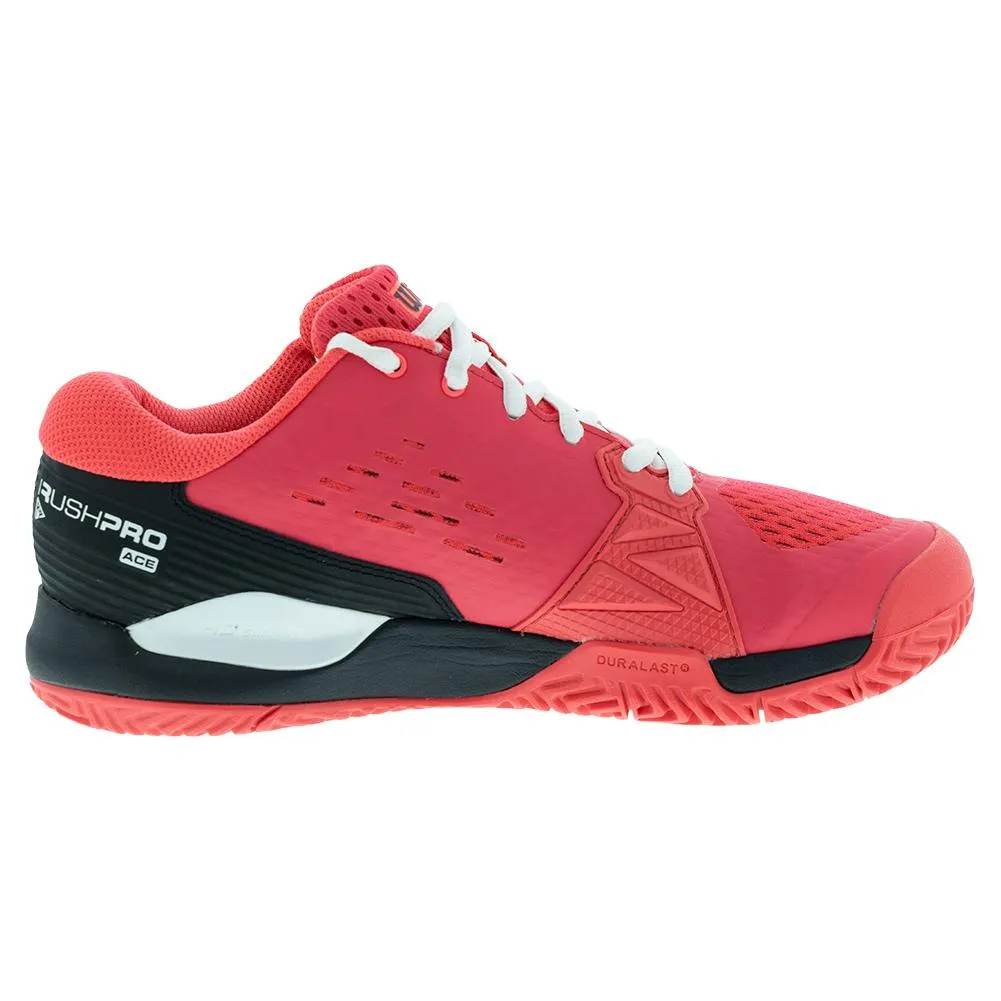 Junior`s Rush Pro Ace Tennis Shoes Diva Pink and Black