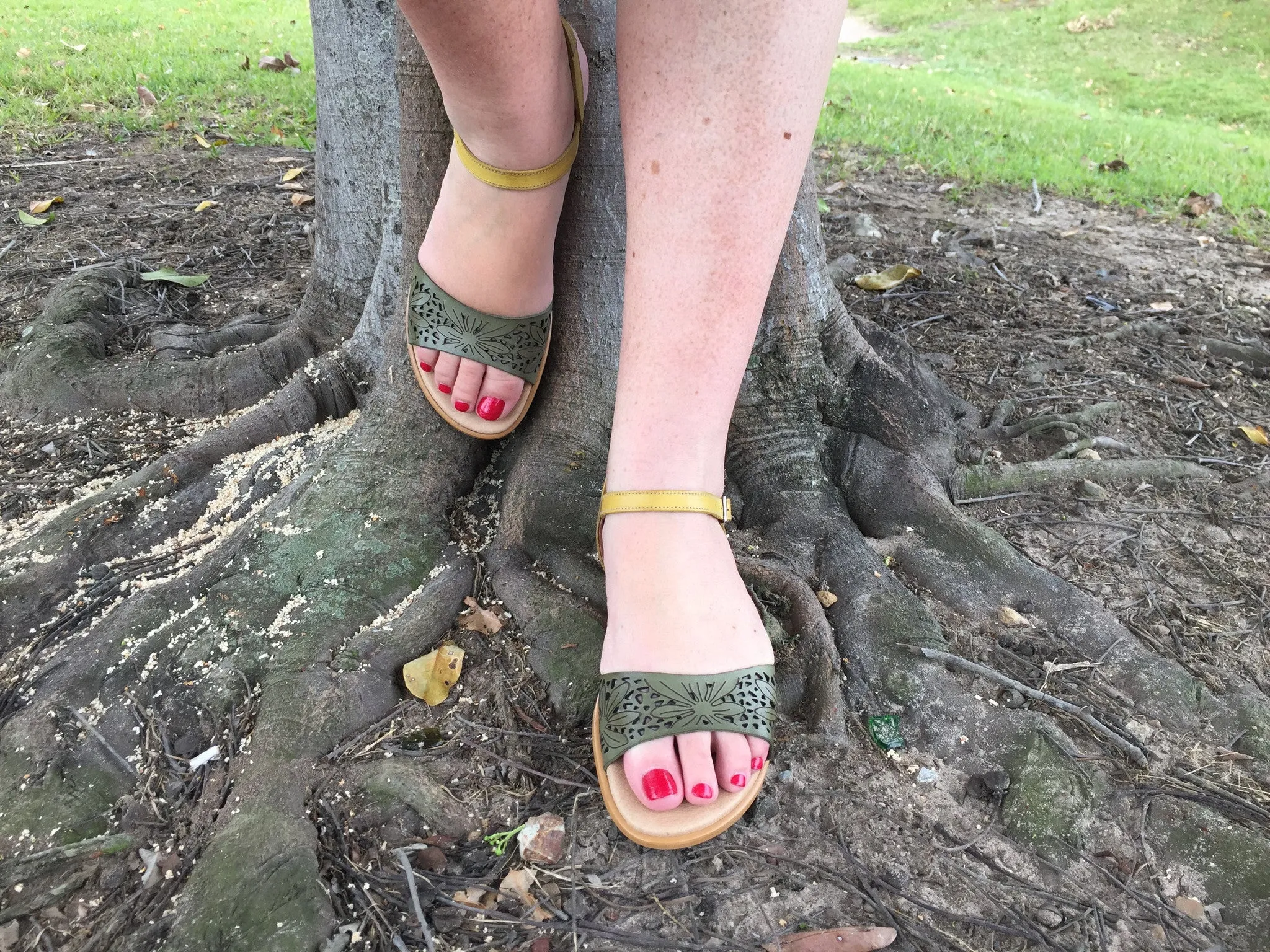 Laser Cut Flat Sandals MADE IN SPAIN