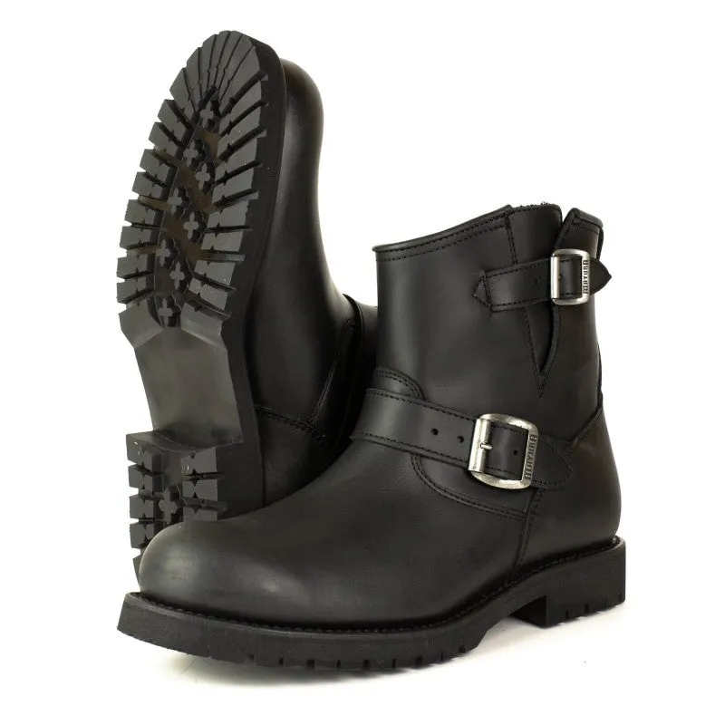 LEATHER ANKLE BOOTS ROCKY