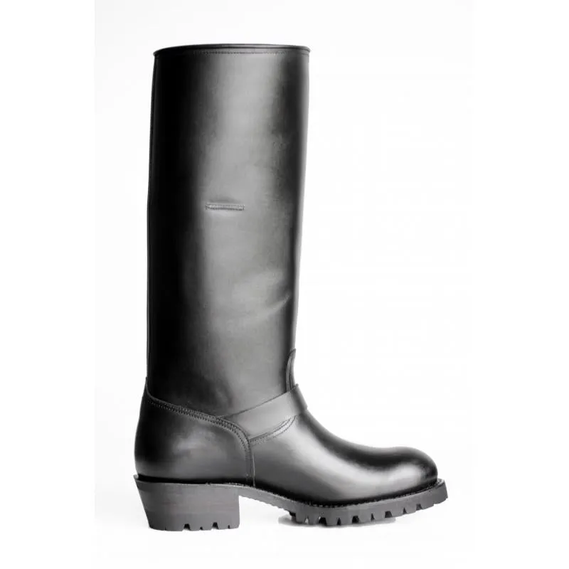 Leather Engineer Boss Biker Boots 18"