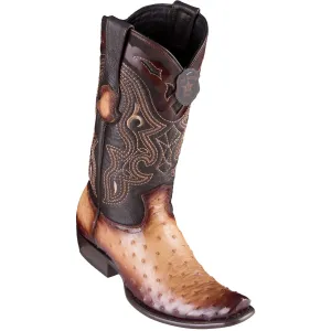 Los Altos Ostrich Faded Oryx Cowboy Boots