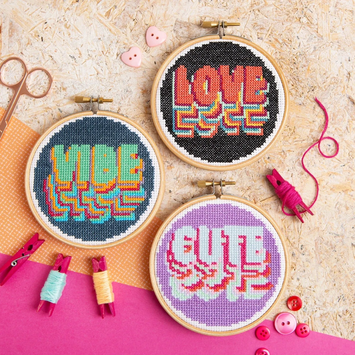 Love Mini Cross Stitch Kit