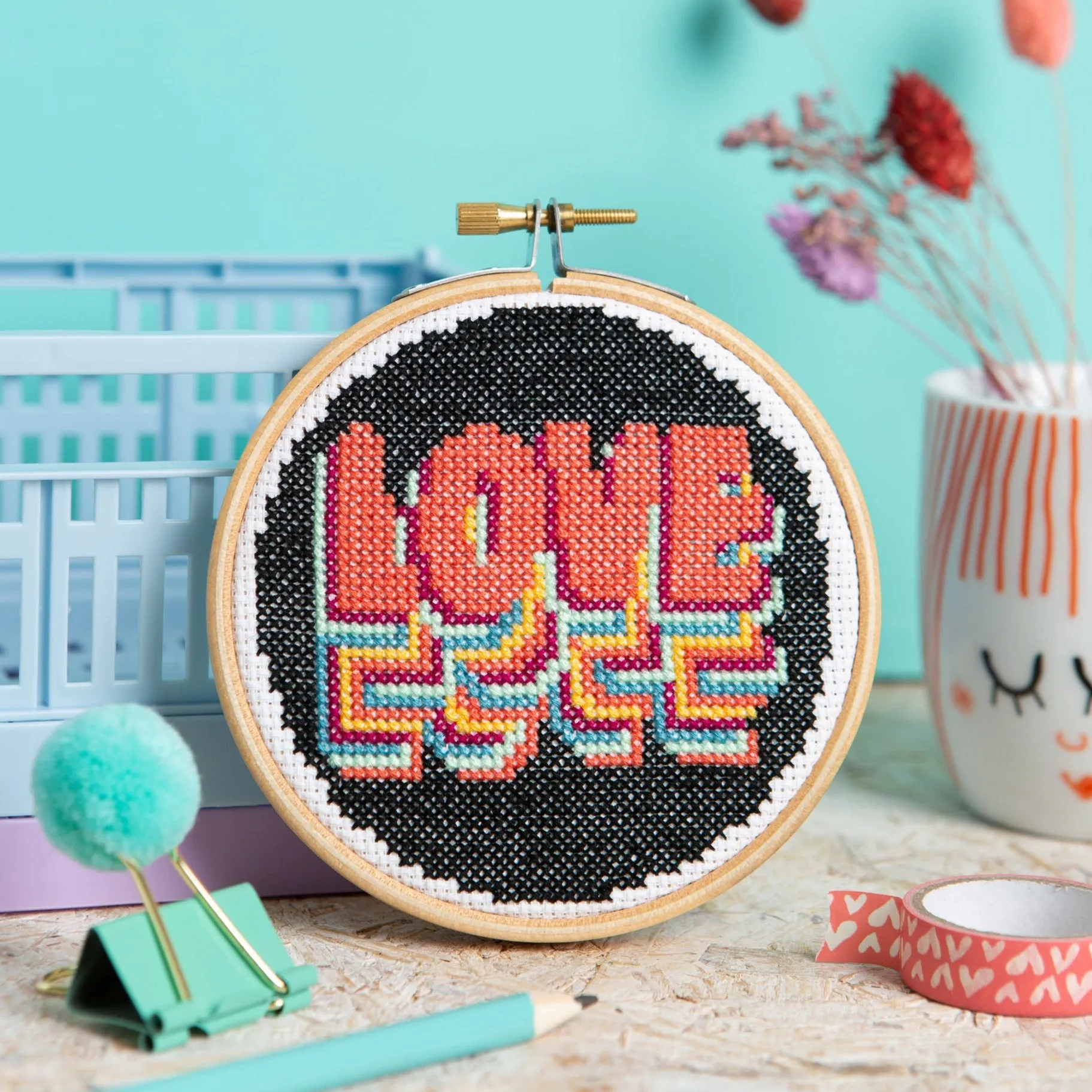 Love Mini Cross Stitch Kit