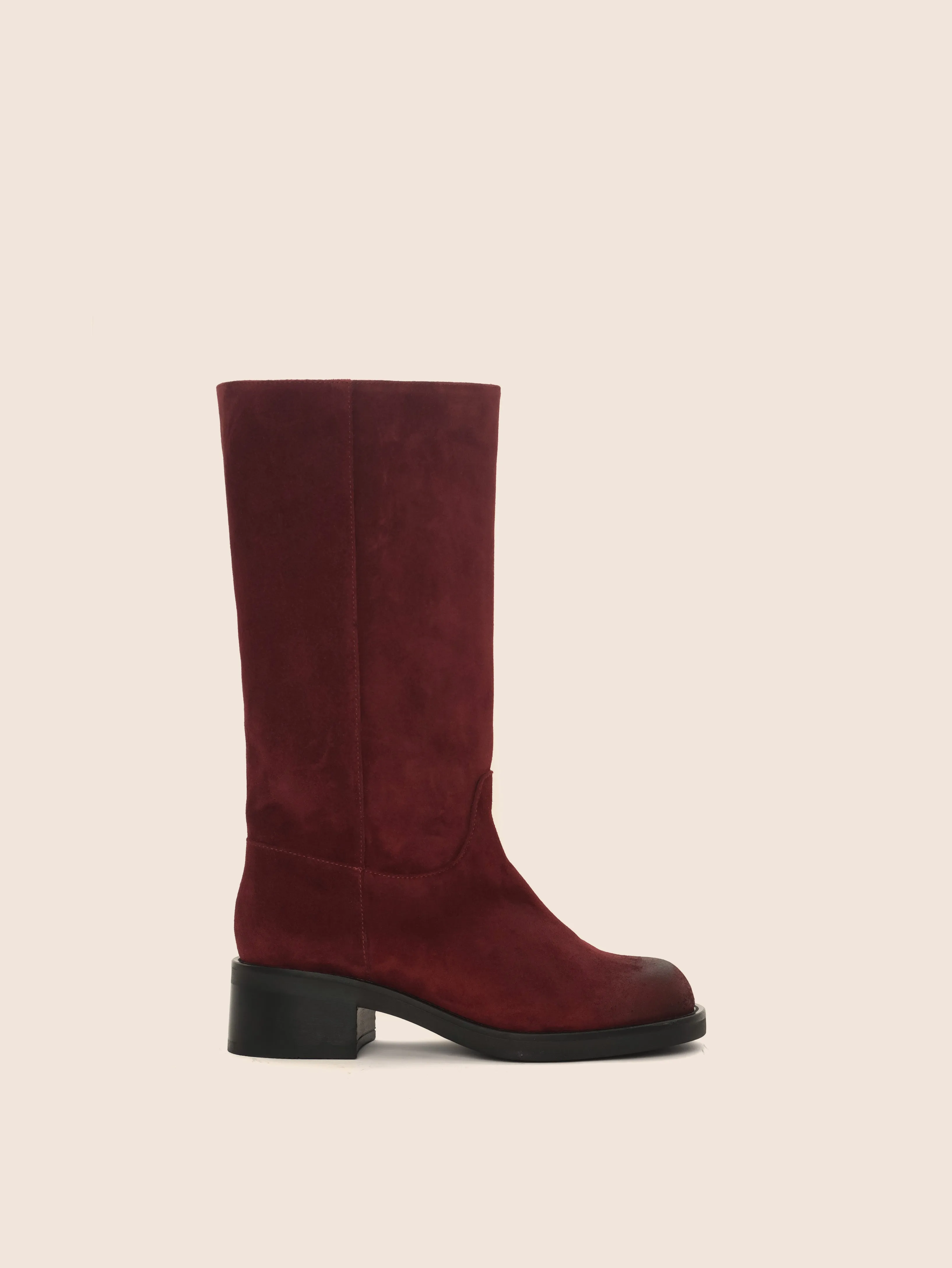 Lucca Cherry Suede Boot