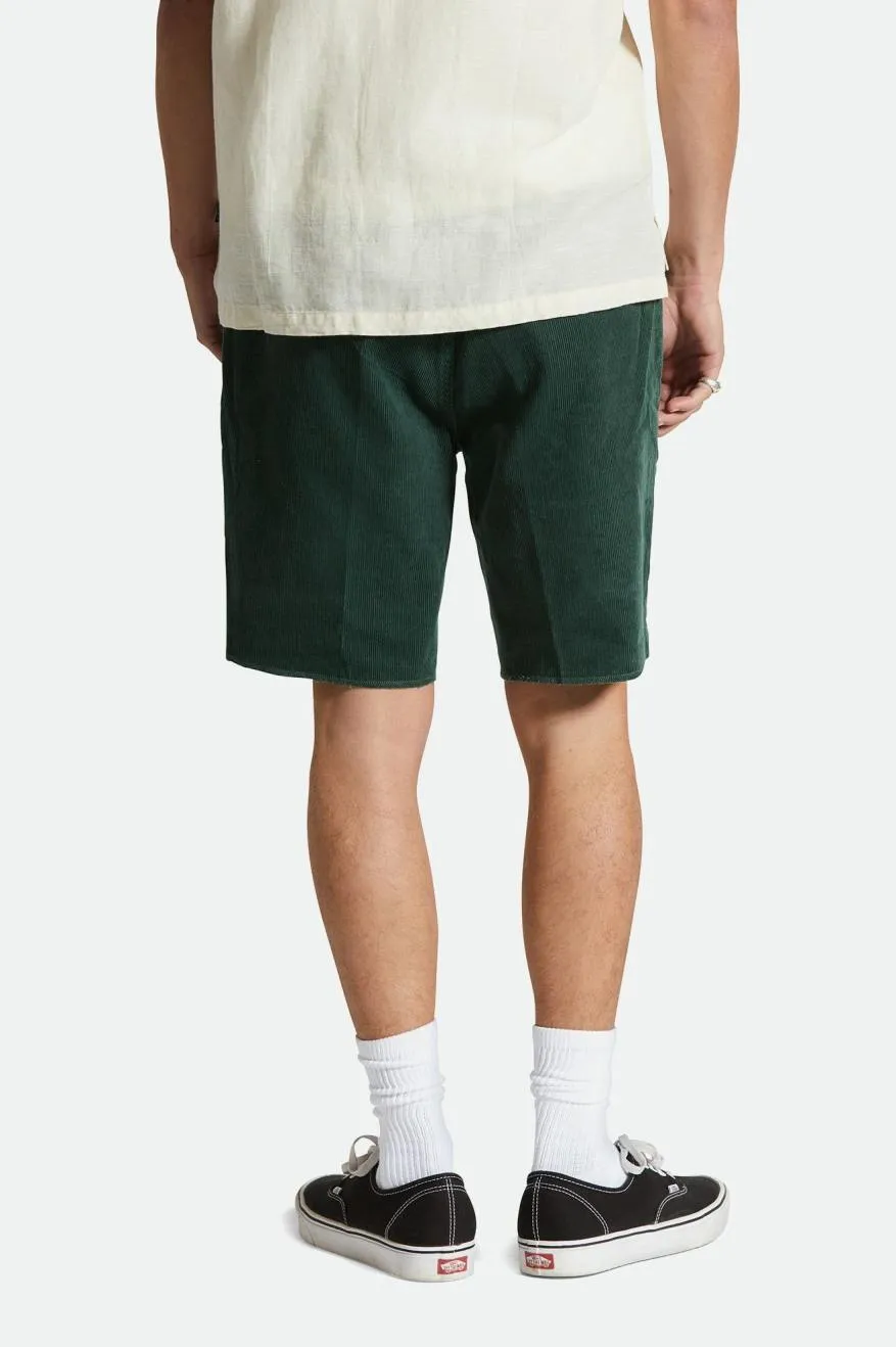 Madrid II Corduroy Short 8" - Trekking Green Cord