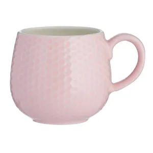 Mason Cash Embossed Honeycomb Pink Mug