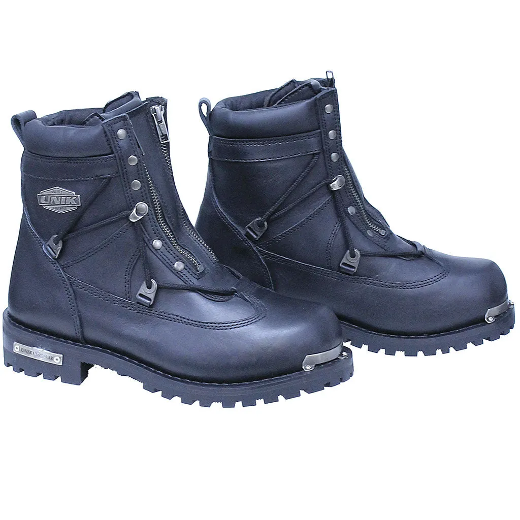 Men's Double Zipper Motorcycle Ankle Boot #BM10006ZZK