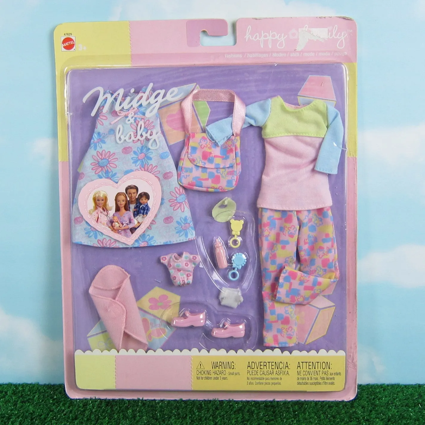 Midge & Baby Happy Family Vintage 2002 Barbie Doll Clothes Set #47629