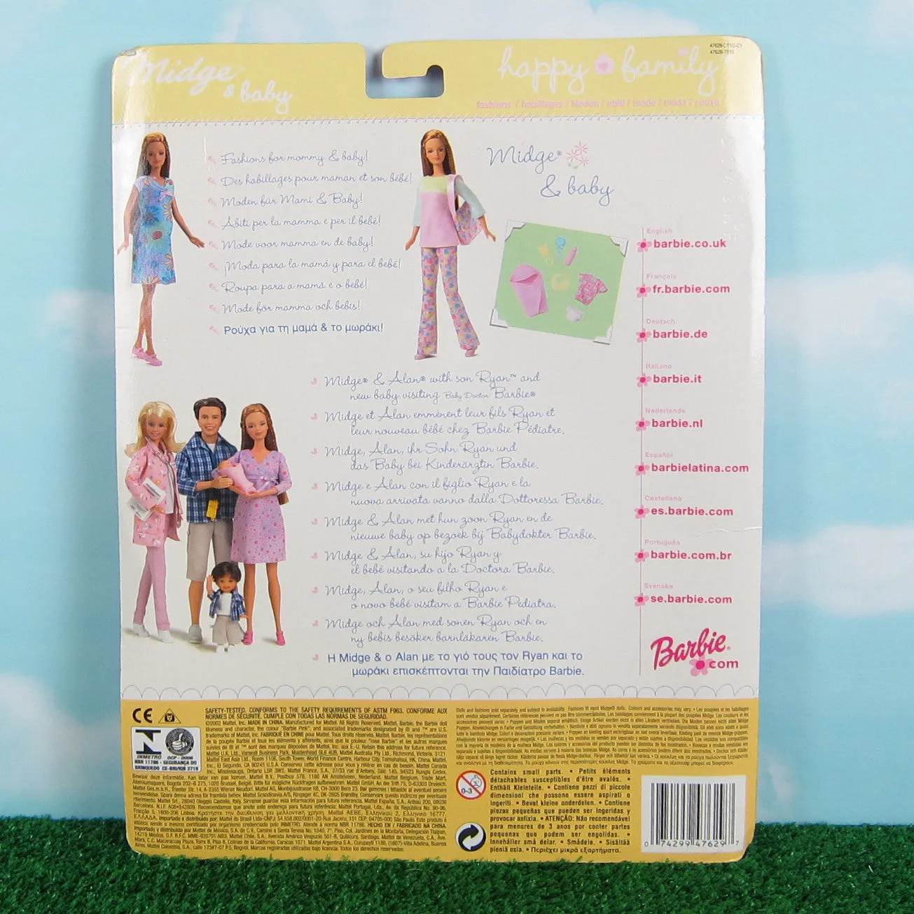 Midge & Baby Happy Family Vintage 2002 Barbie Doll Clothes Set #47629