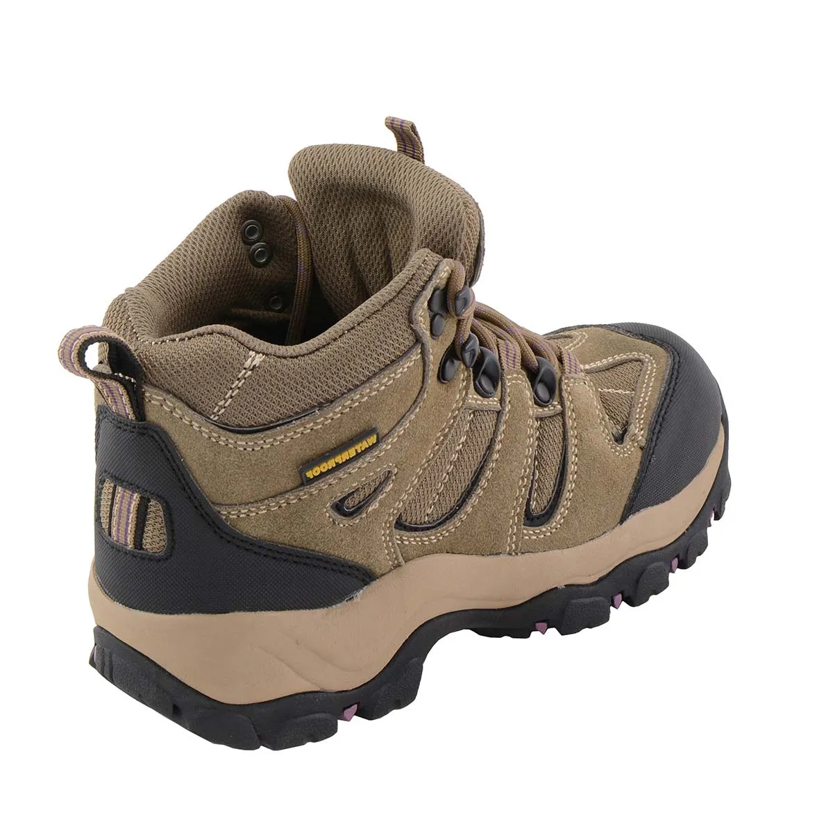 Milwaukee Leather MBL9496 Women's Brown Leather Lace-Up Waterproof Outdoor Hiking Boots Shoes