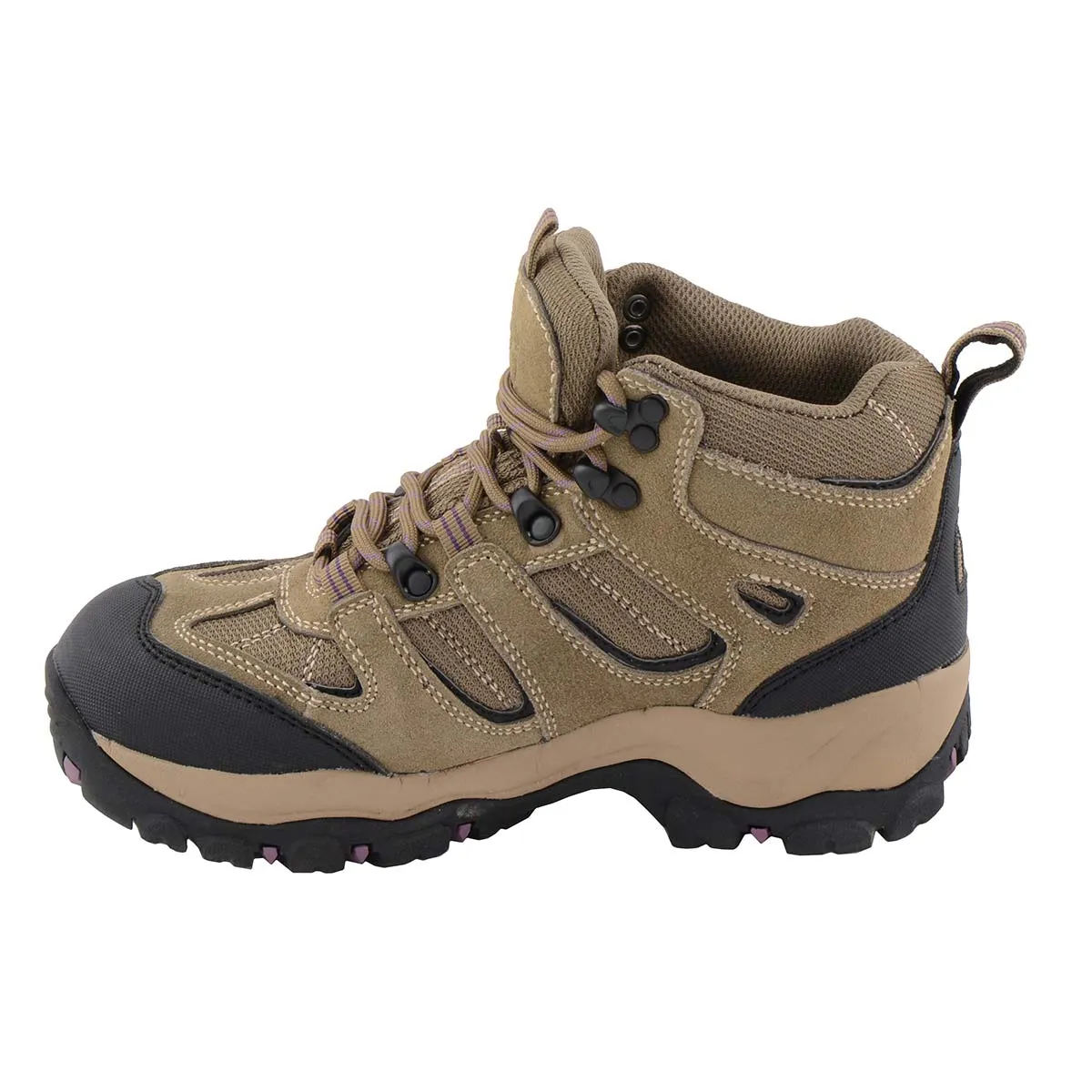 Milwaukee Leather MBL9496 Women's Brown Leather Lace-Up Waterproof Outdoor Hiking Boots Shoes