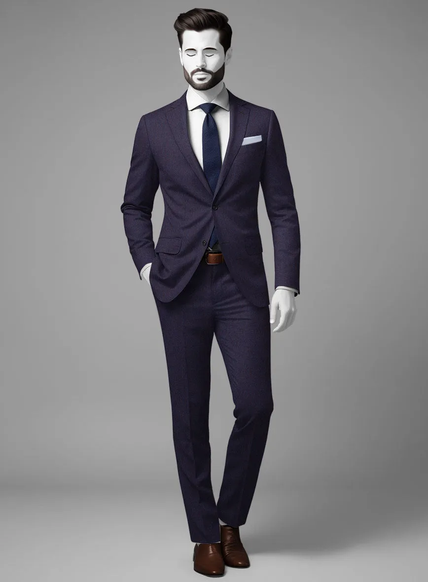 Napolean Eggplant Wool Suit