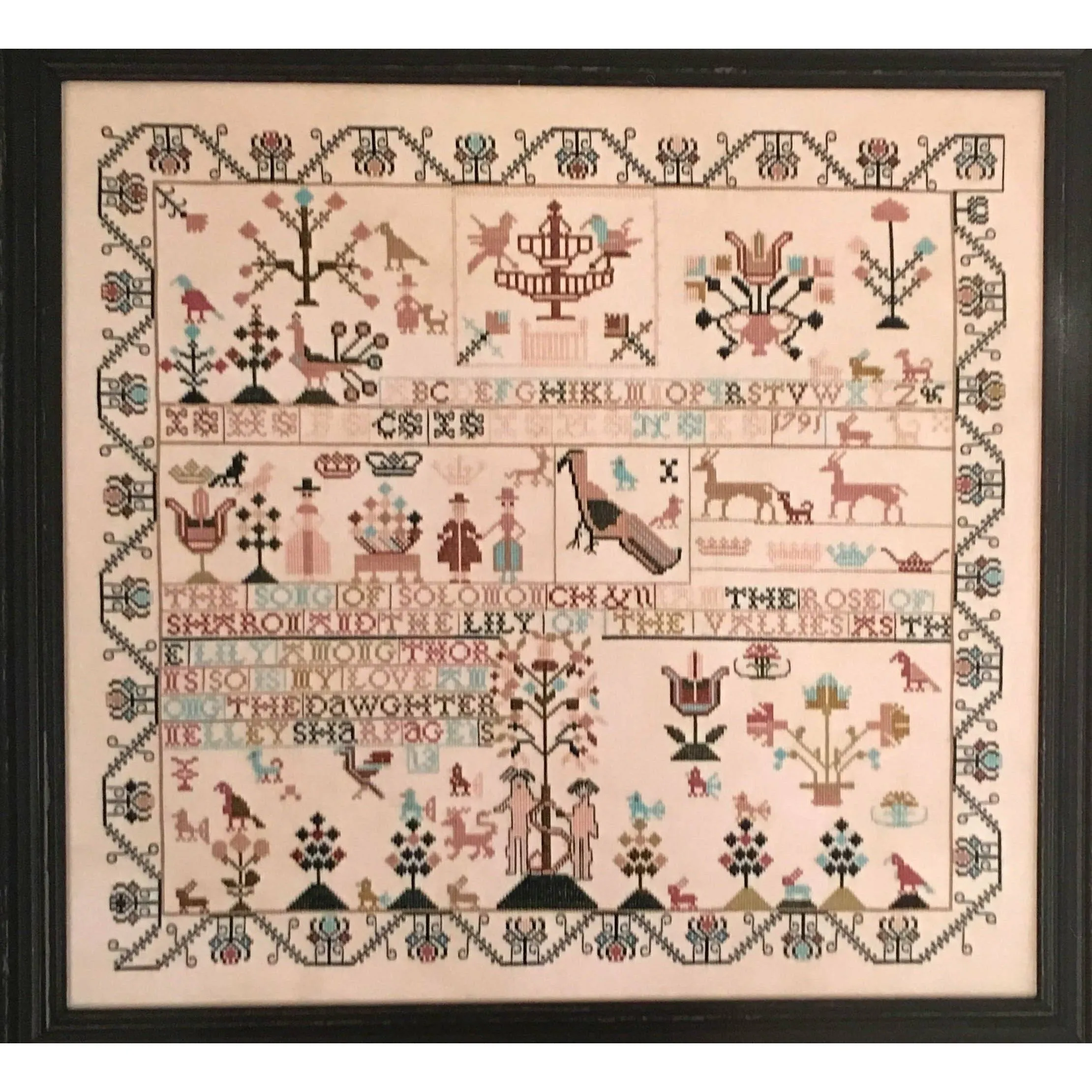 Nelley Sharp 1791 Adam & Eve Reproduction Sampler Pattern