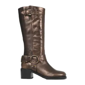 New Camperos Bronze Biker Boots