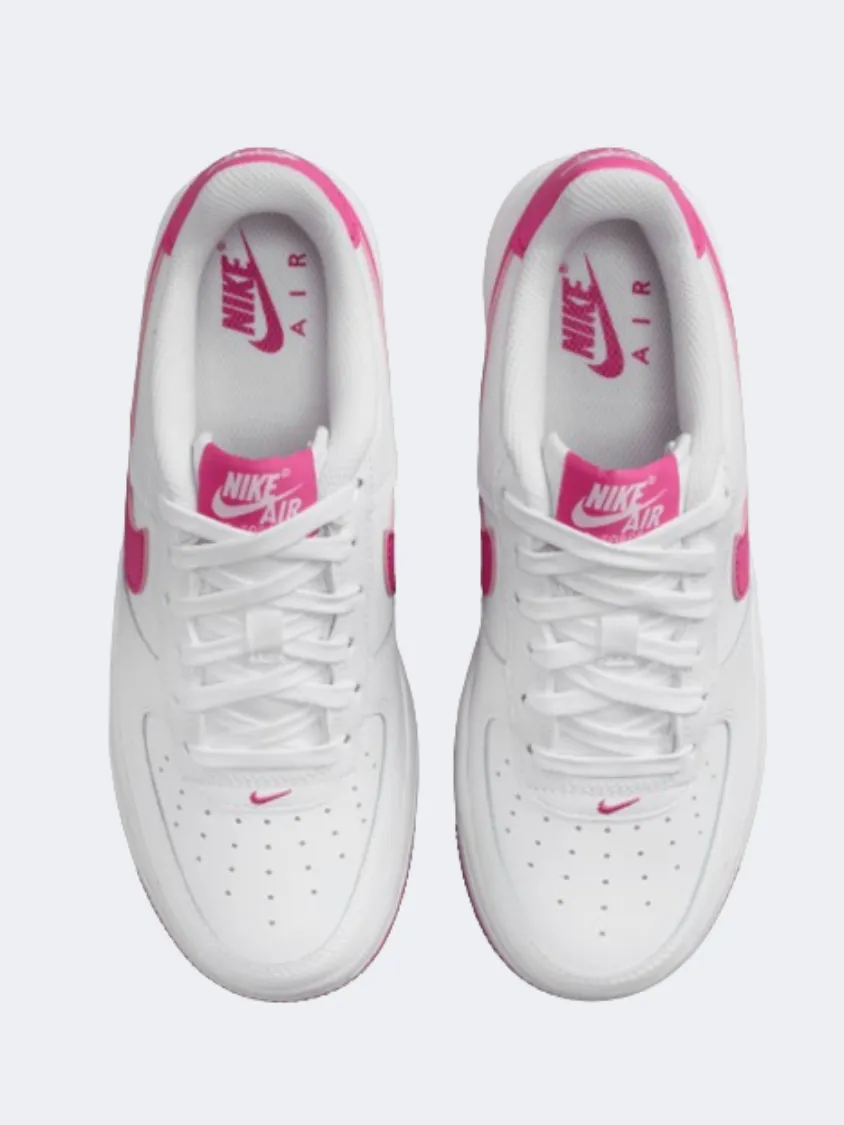 Nike Air Force 1 Gs Girls Lifestyle Shoes White/Laser Fuchsia