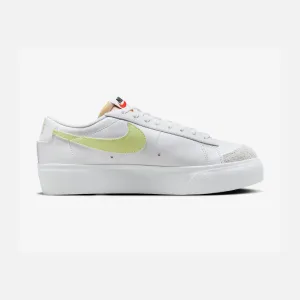 Nike Blazer Low Platform Women's Lifestyle Shoes - White/Team Orange/Black/Life Lime