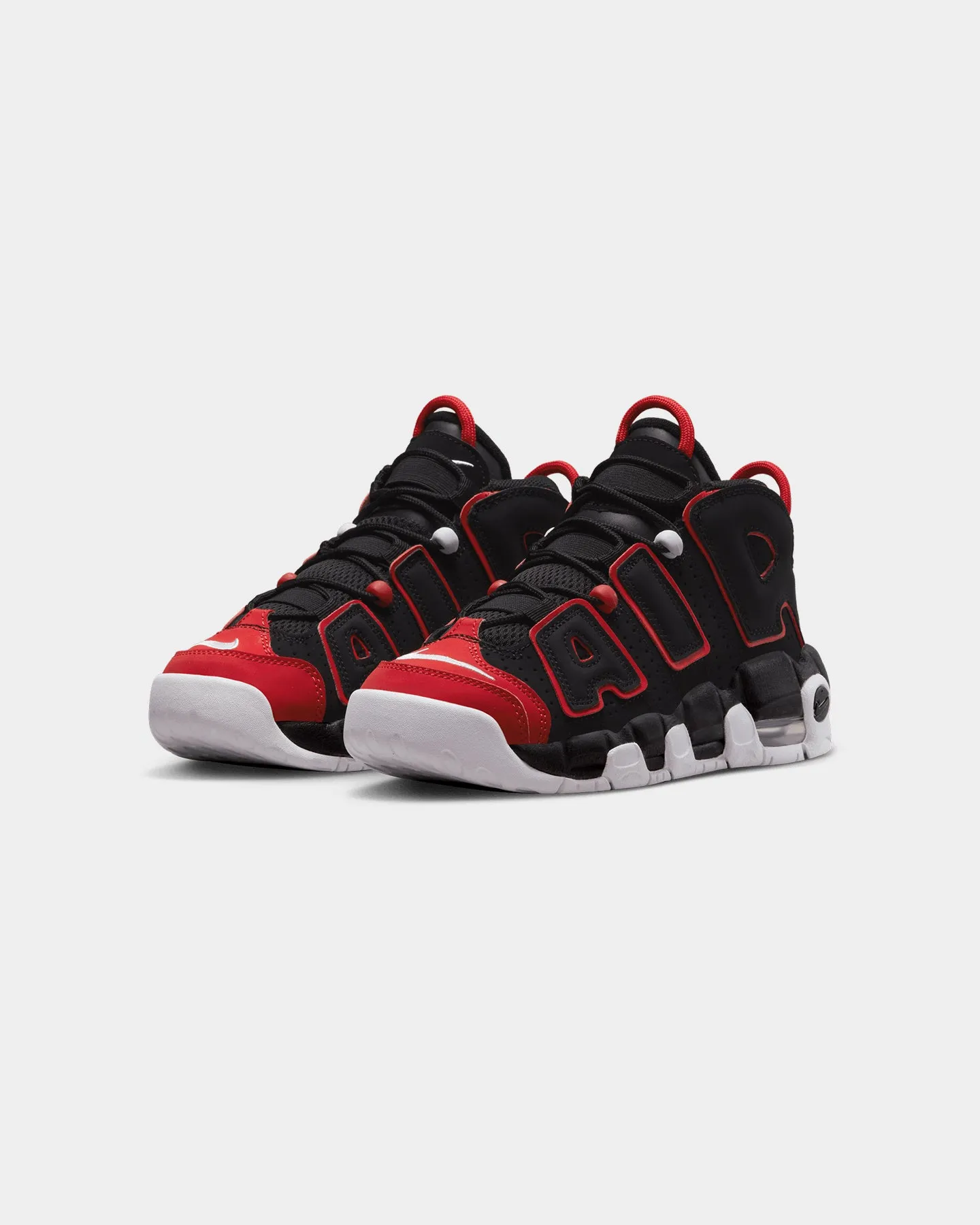 Nike Kids' Air More Uptempo (GS) Black/White-University Red