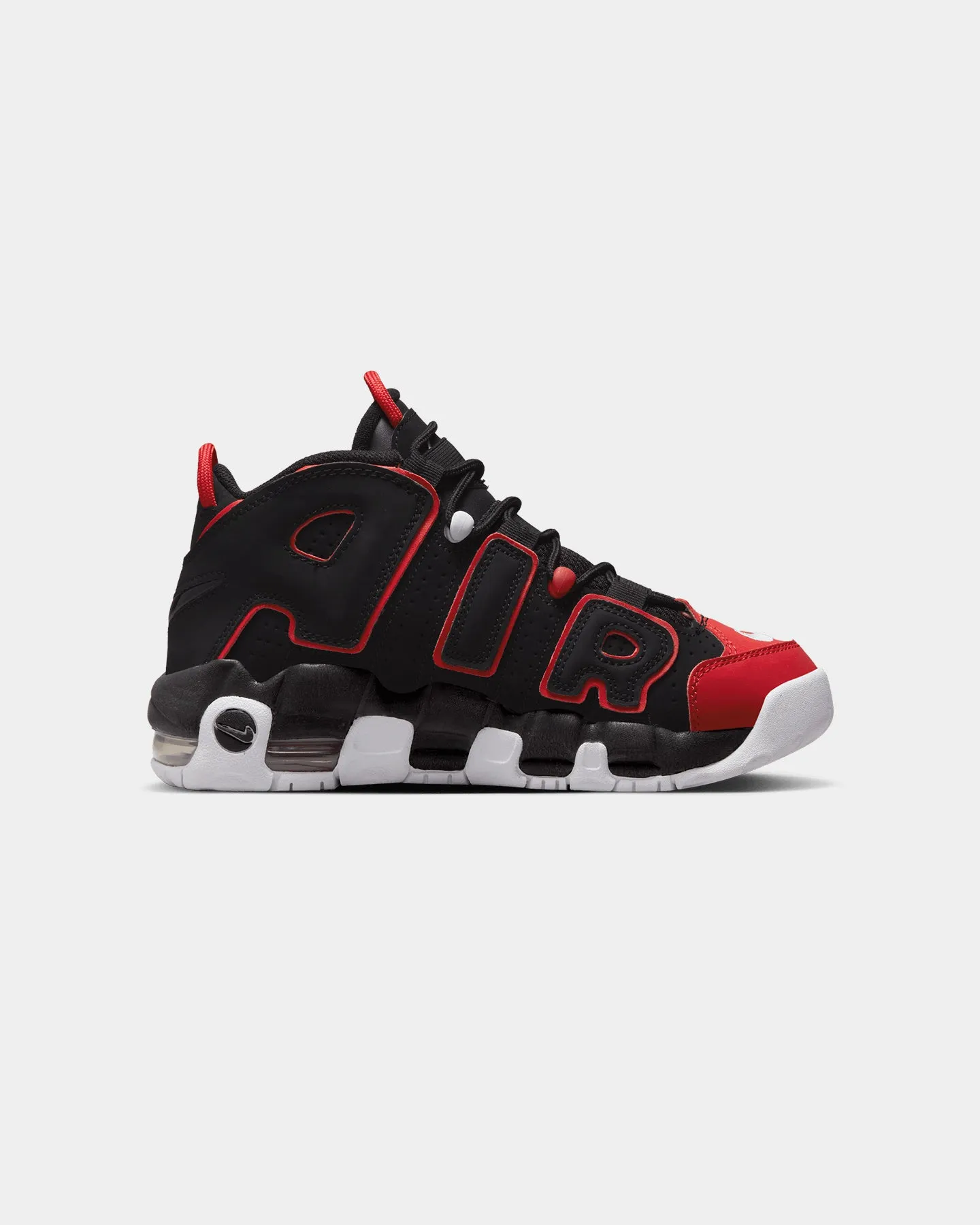 Nike Kids' Air More Uptempo (GS) Black/White-University Red