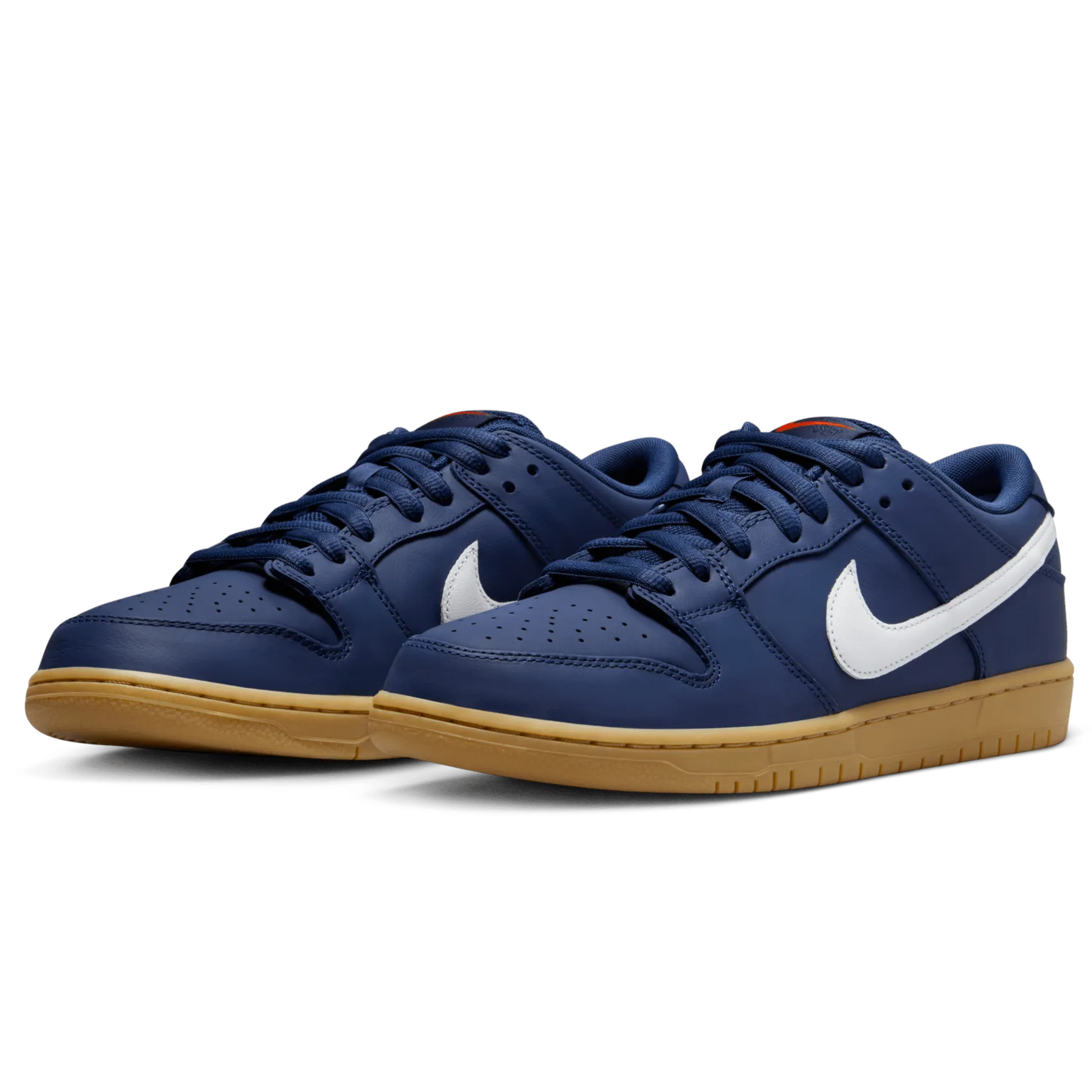 Nike SB Dunk Low Pro OL Skateboard Shoe - Navy/White-Navy-Gum Light Brown