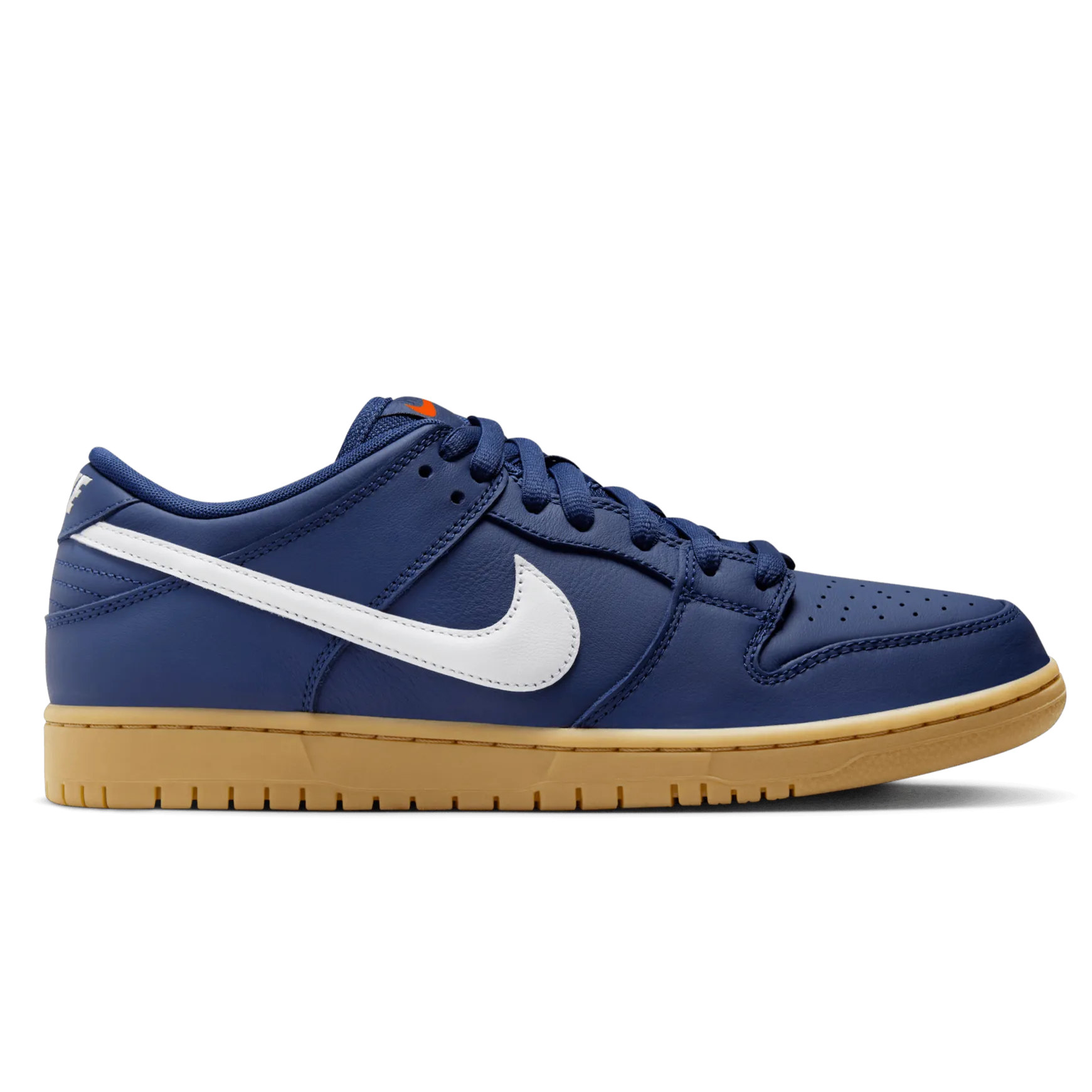 Nike SB Dunk Low Pro OL Skateboard Shoe - Navy/White-Navy-Gum Light Brown