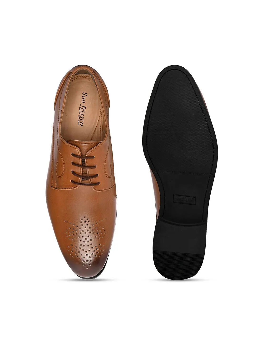 Nova Tan Derby Shoes