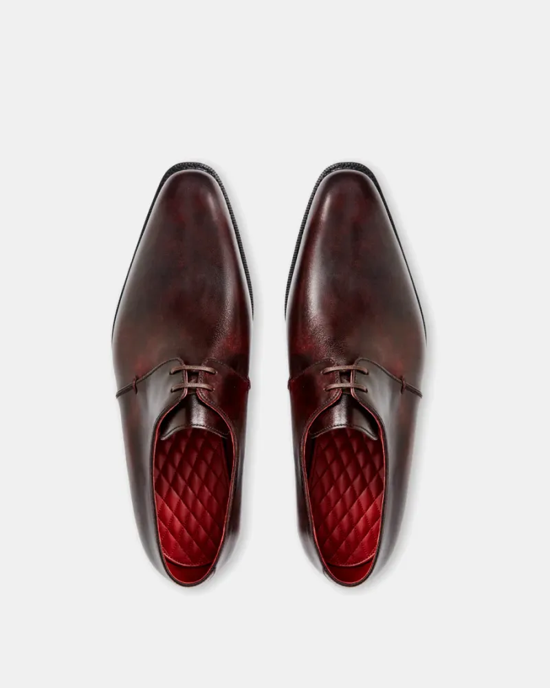 Oxblood Leather Derby Dress Shoe