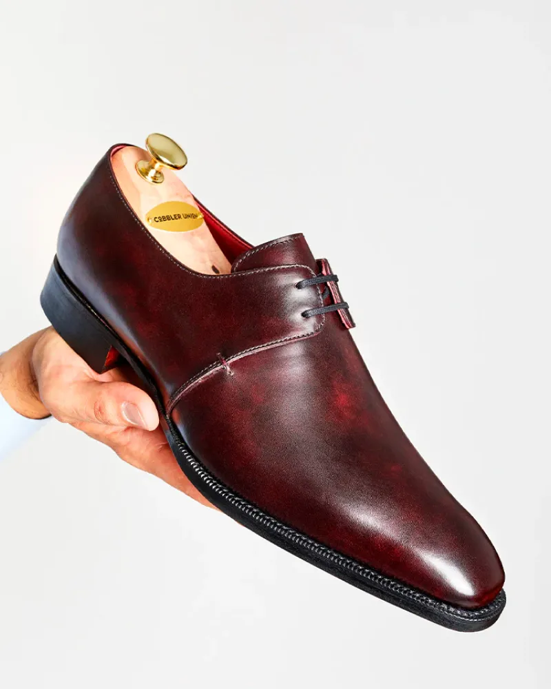 Oxblood Leather Derby Dress Shoe