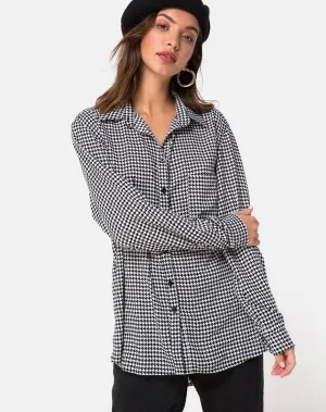 Oxford Shirt in Dogtooth