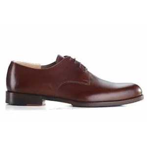 Patina Chestnut Derby Shoes - Rubber pad - DOVER PATIN