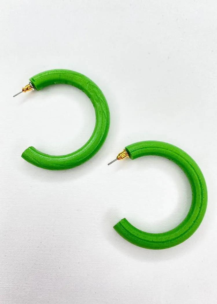 Pedro St. James Wooden Hoops - Green