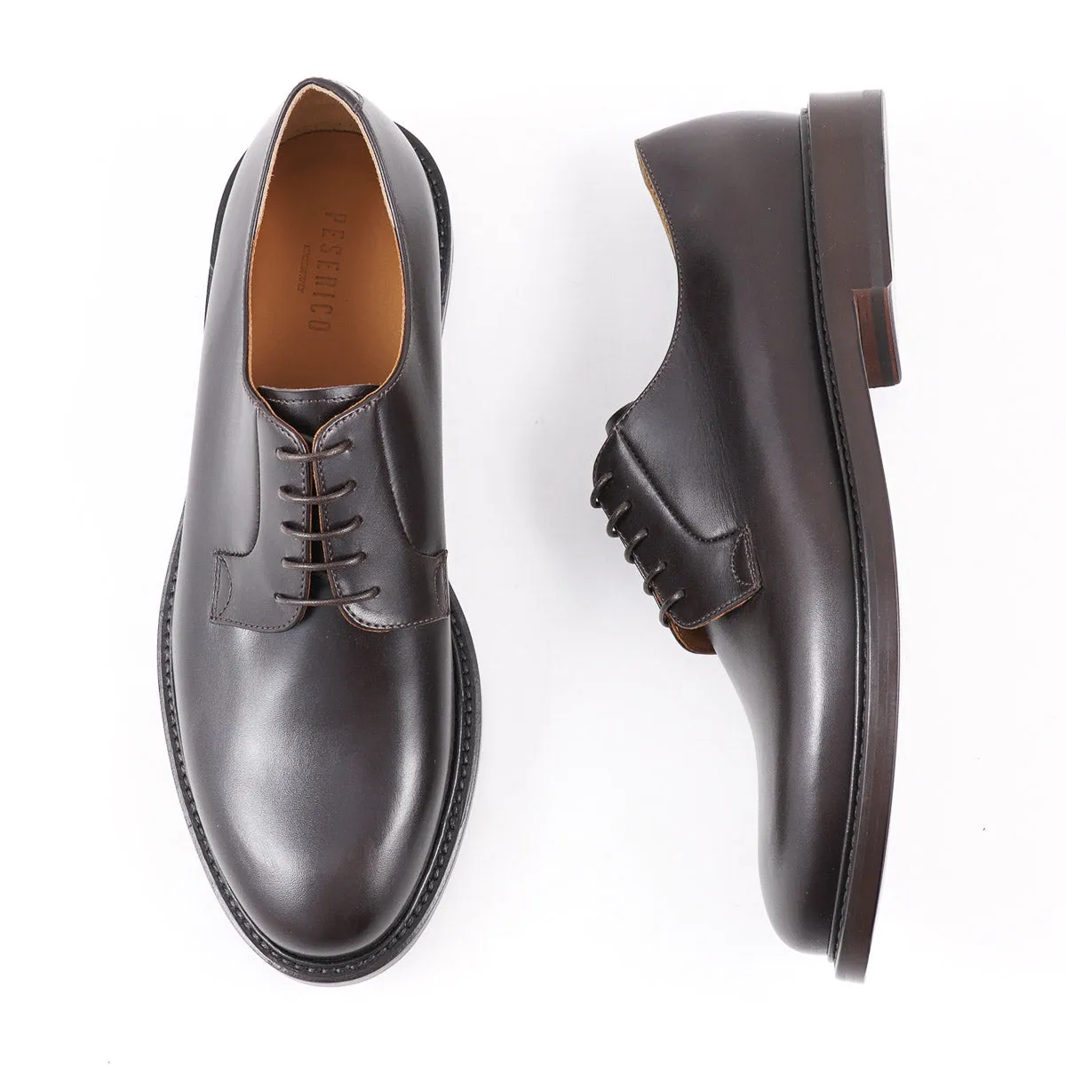 Peserico Calfskin Derby with Leather Sole