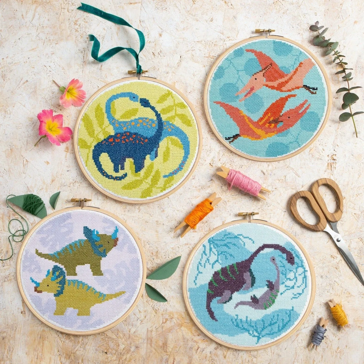 Plesiosaurus Cross Stitch Kit