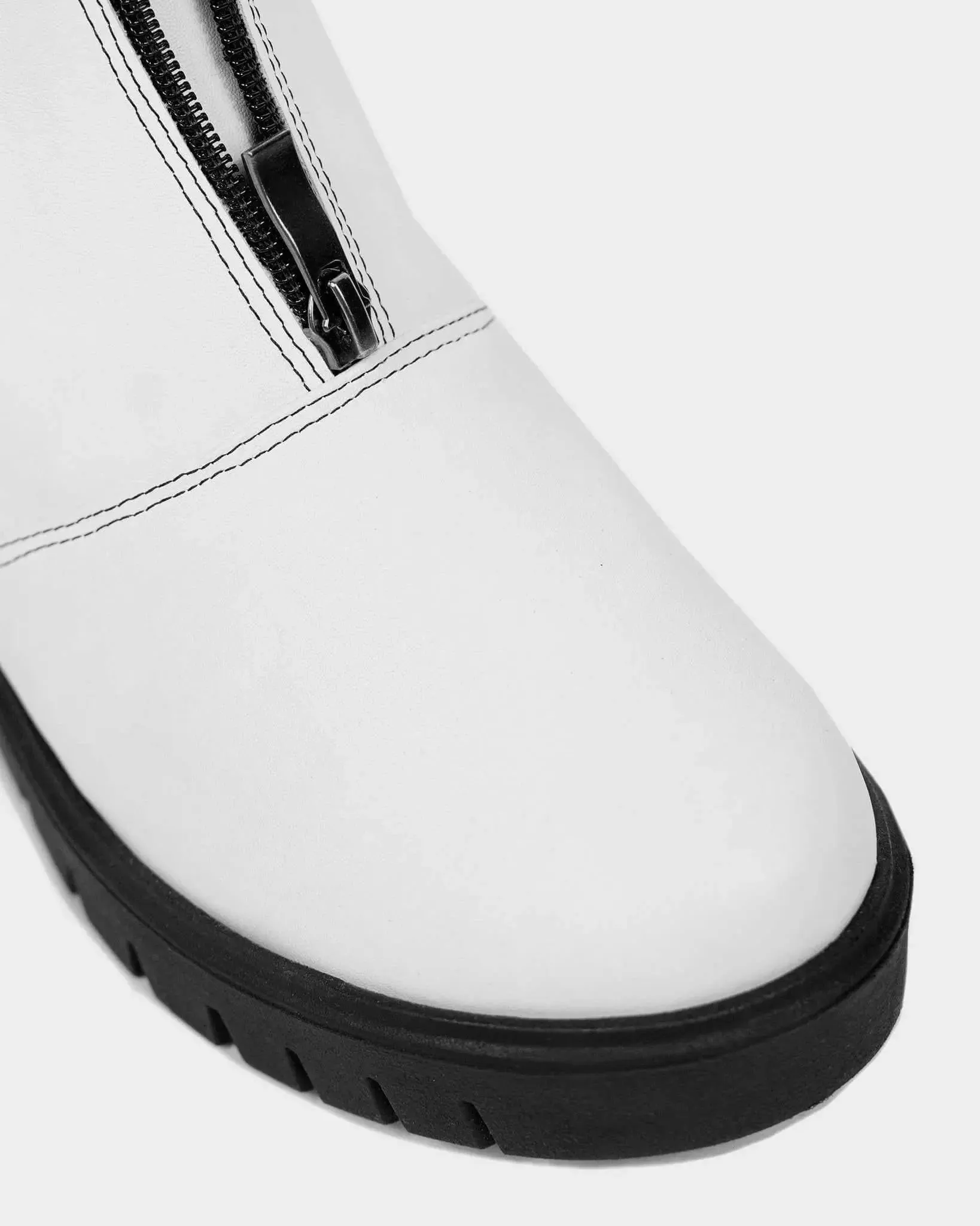 PRE-ORDER Vegan Cyber Boots white cactus leather ankle boots by Bohema