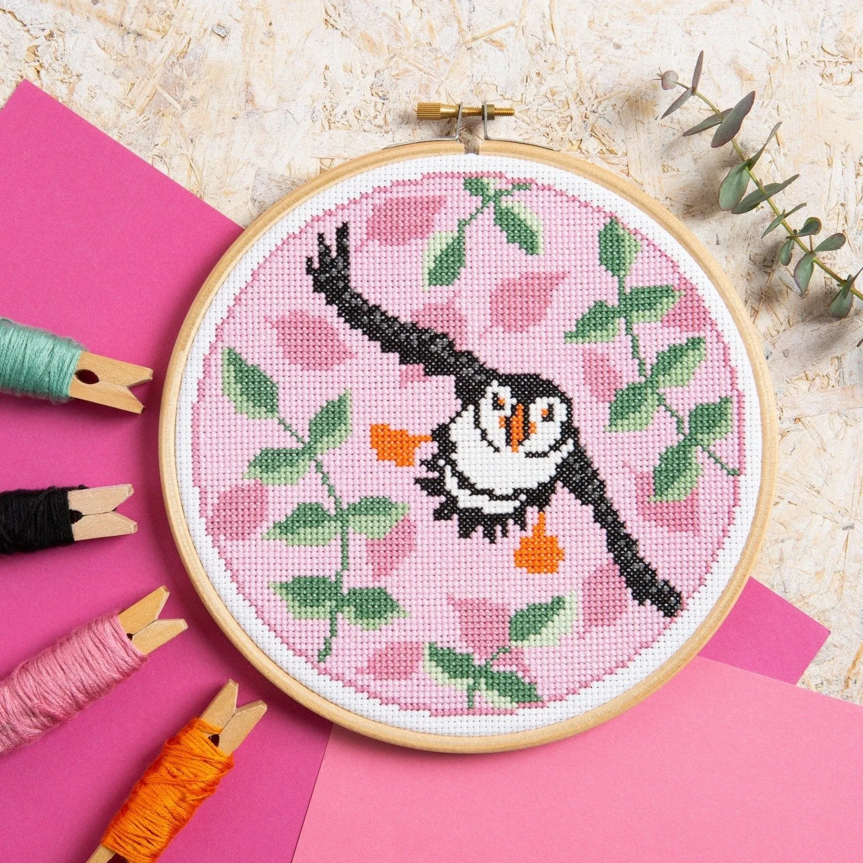 Puffin Cross Stitch Kit