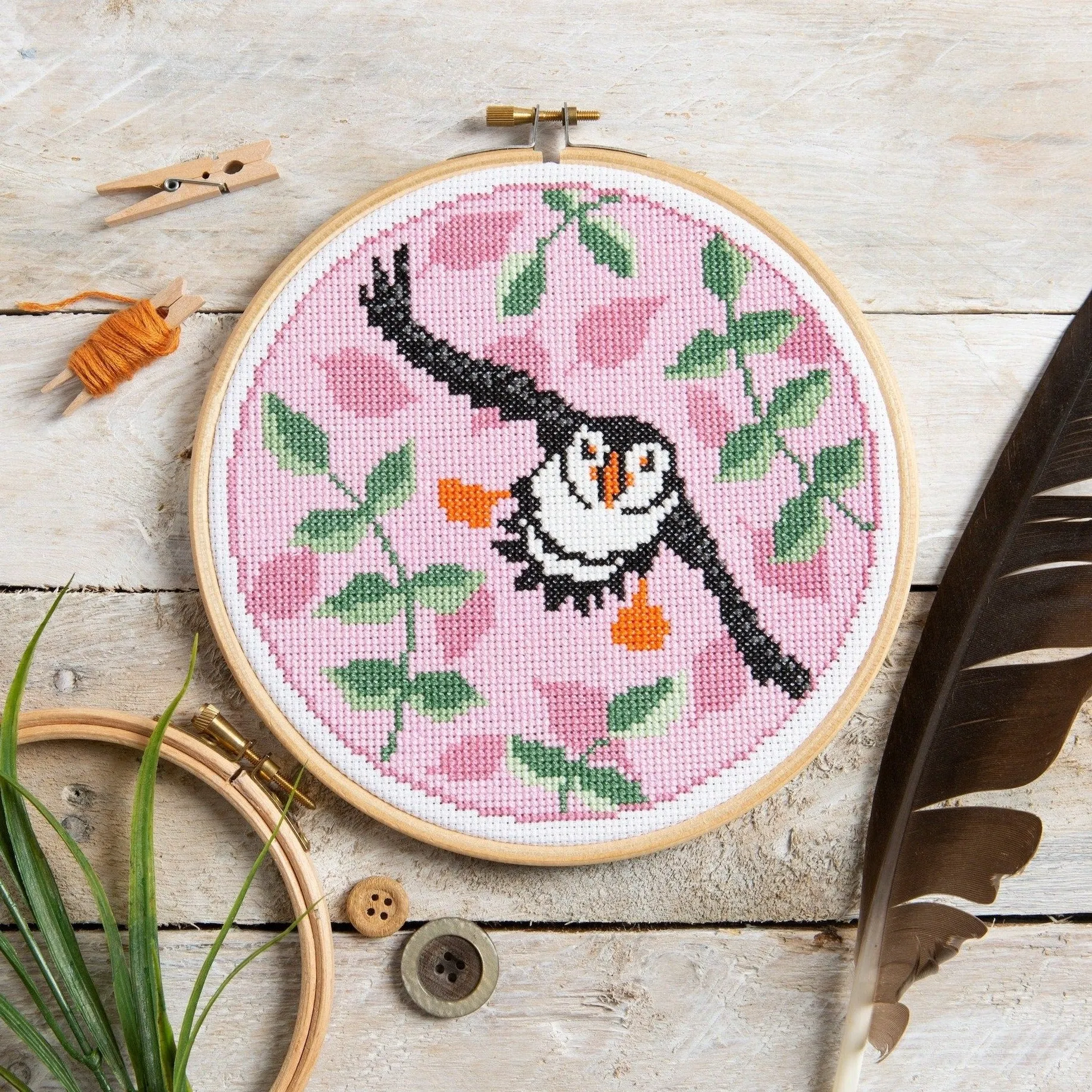 Puffin Cross Stitch Kit