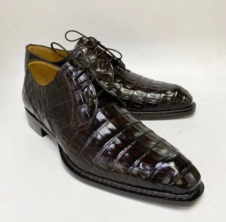 "Cratos" Crocodile Derby Brown