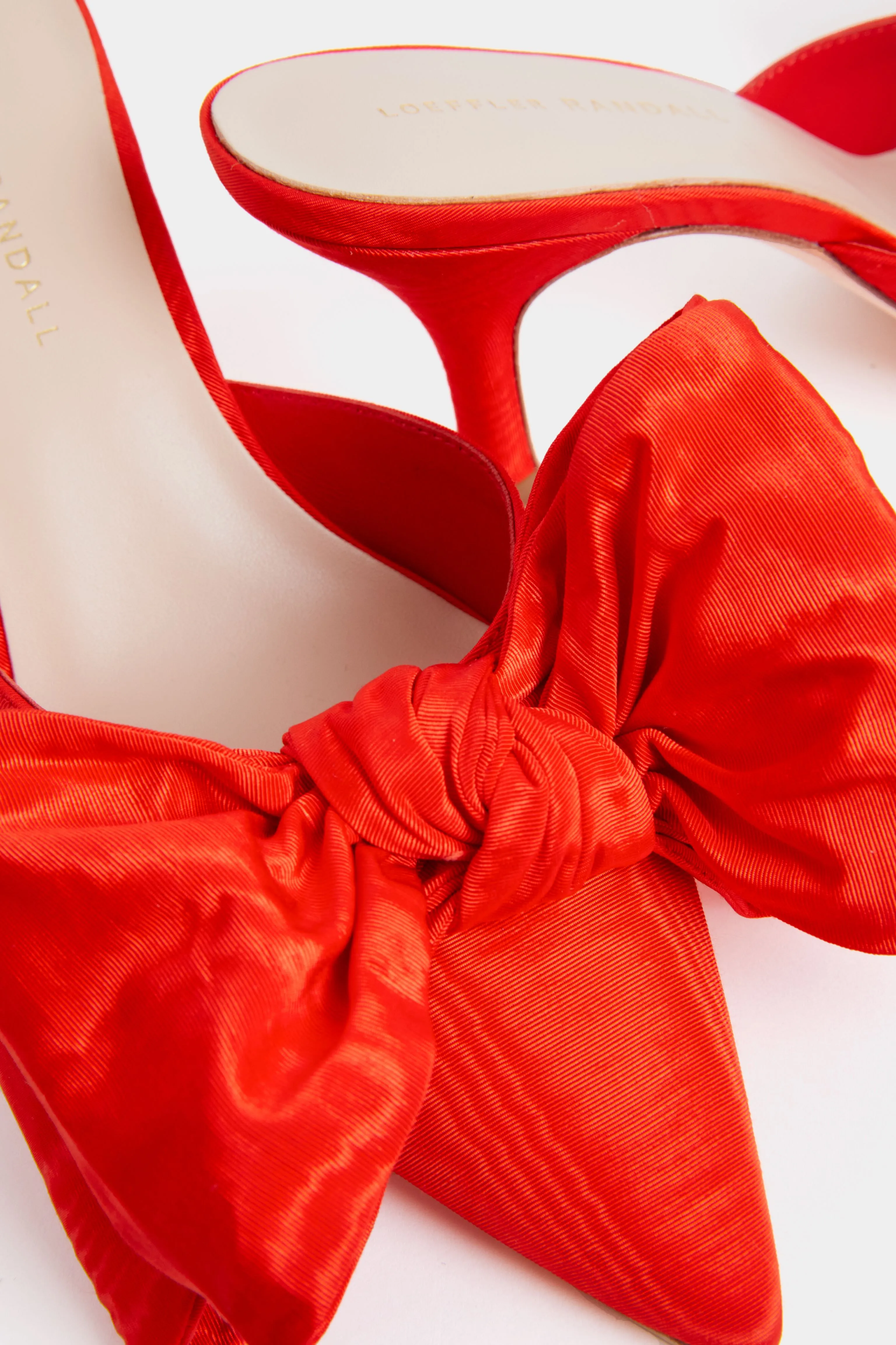 Red Margot Bow Heels