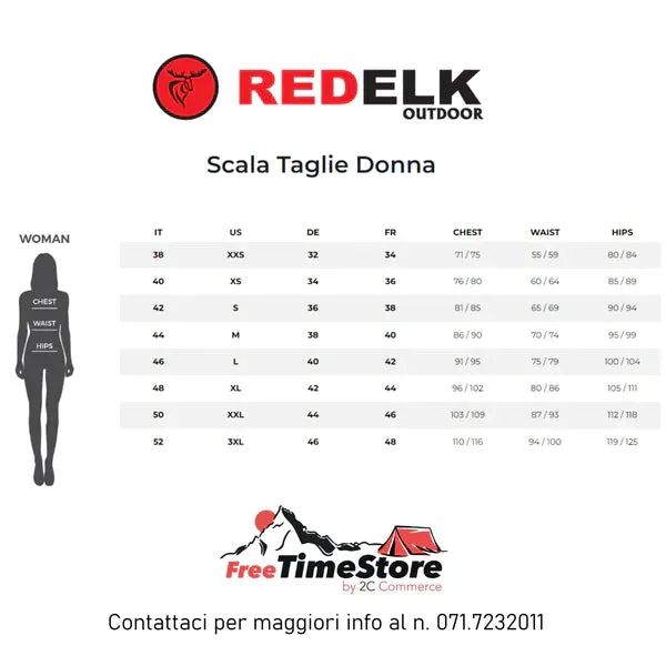 REDELK ANTOLA SECONDO STRATO DONNA TECNICO IN CALDO PILE TRASPIRANTE IDEALE PER TREKKING E HIKING