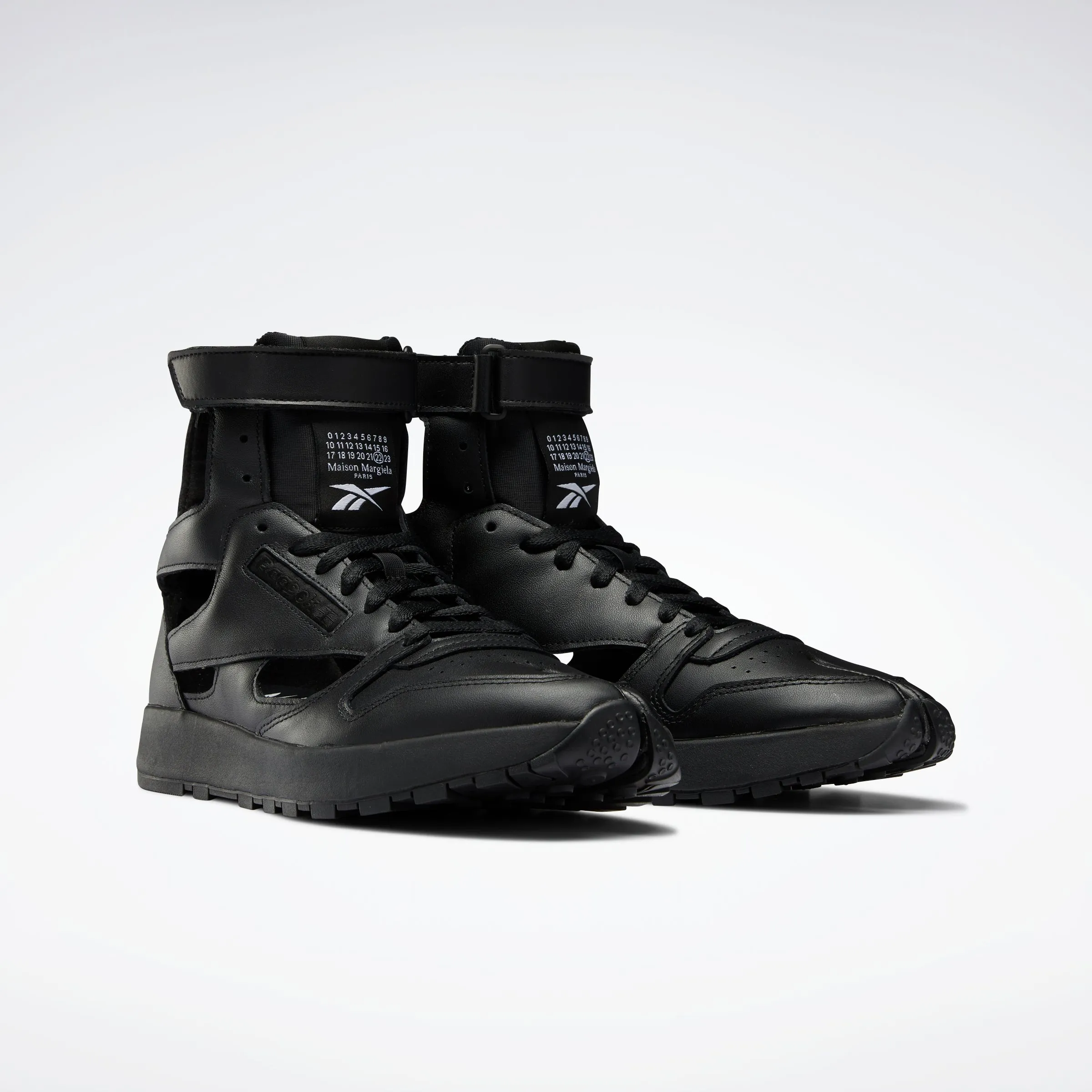 Reebok Footwear Men Maison Margiela Classic Leather Tabi High Shoes Black/White/Black